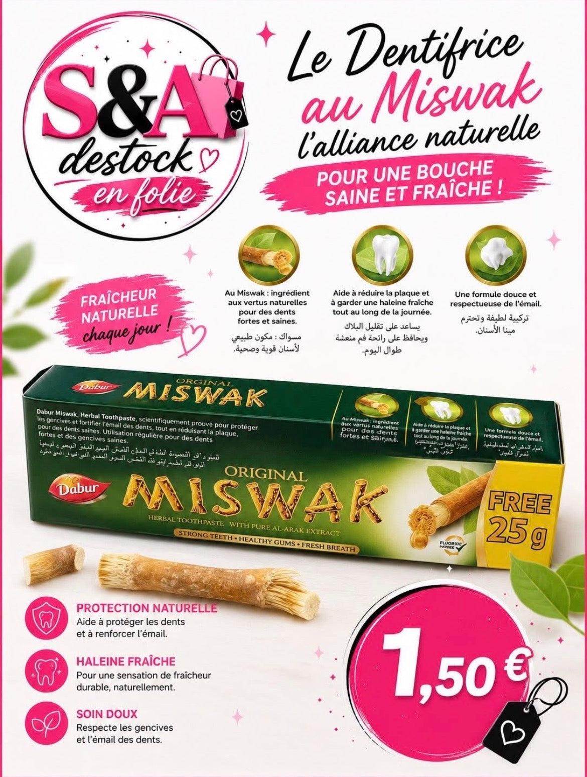 Dentifrice Miswak